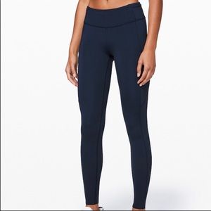 Lululemon Fast and Free 7/8 - Navy Sz 6